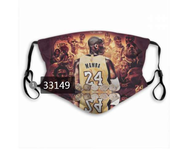 2021 NBA Los Angeles Lakers #24 kobe bryant 33149 Dust mask with filter->->Sports Accessory